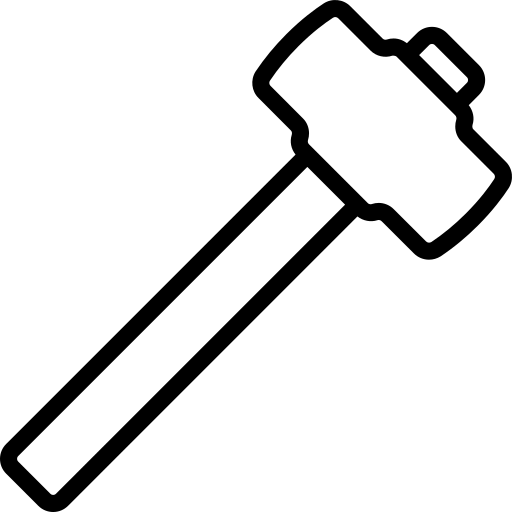 MTHH GbR - Kabeltragsystembau, Regalbau/Prüfung und Tiefbau - Vorschlaghammer-Symbol